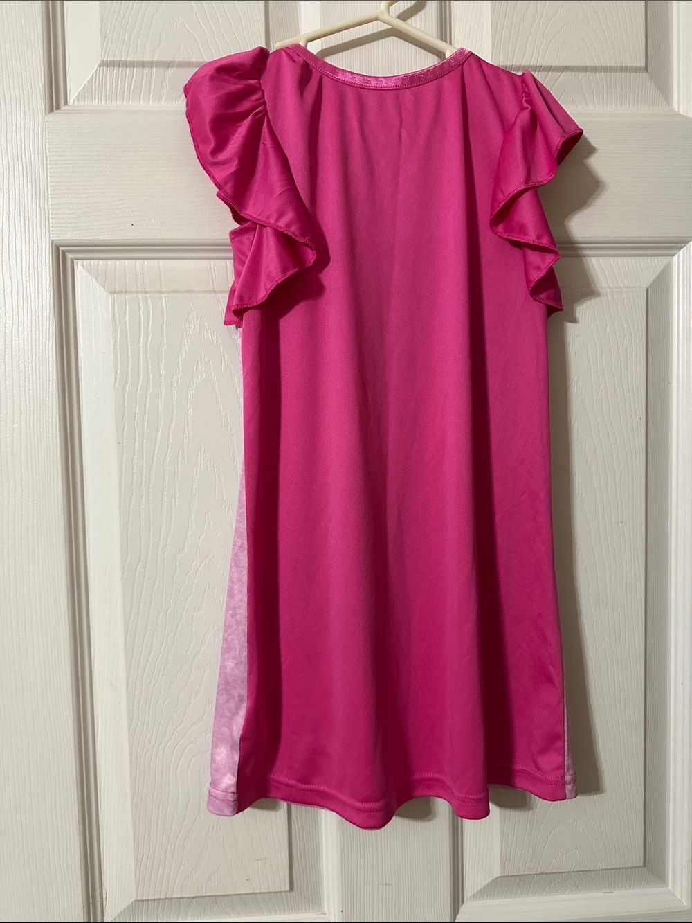 Girls' Pink Flutter-Sleeve Character Pajama Nightgown - Picture 4 of 4
